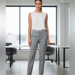 Tahari Classic Women's Gray Work Pants Size 8